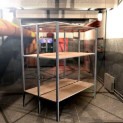 Metal Triple-Decker Bed for Civil Defense Shelters NЗС-952-8/3 (НЗС-8.223) / НР43 (Type VIII B-952-00.00.000)