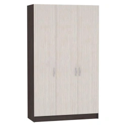 Three-Door Wardrobe with PVC Edging
