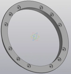 Pressure Disc VGK 74.71.10.102 for Tram Wheel Assembly