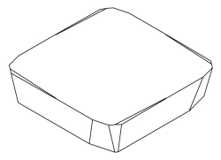Solid Carbide Cutting Insert SPKN 1203EDR P15U