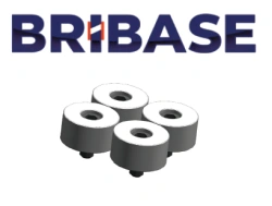 Set of Four Smooth Soft Clamps, Height 25mm, BB.VS.100.50.125