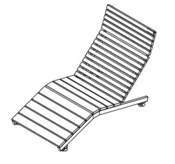 Metal Frame Lounge Chair for Offices and Public Spaces, Model 2000