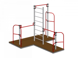 Fitness Equipment - Frame Pull-Up Bar with Platform Romana 204.26.00-01