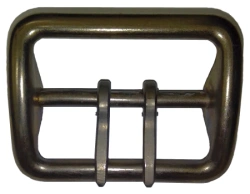 Nickel-Plated Metal Buckle for Military Belts - Model 2427
