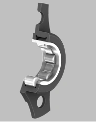Radial Roller Bearing with Short Cylindrical Rollers, No Inner Ring, Model 5-292202Н1Б