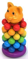Cat Star Stacking Toy - Pyramid Shape