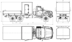 Cargo Truck Model 5777CP Without Crane on Ural Chassis 4320-18