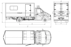 Diesel Cargo Vehicle 3008EN on GAZelle NN Chassis A21R32, A22R32, A23R22