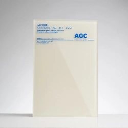 Lacobel White Pearl Coated Glass, 6mm Thickness