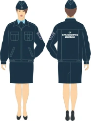 Women's Office Suits (Jacket, Skirt) for Transneft Security Staff - KF Codes