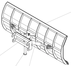 Snow Removal Rotary Blade Attachment for Municipal Vehicles