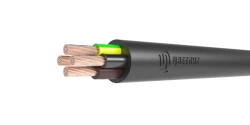Flexible Power Cable with Rubber Insulation 3x4 mm² TU 660V KG-HL