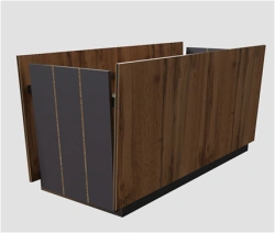 Park Flower Planter with Galvanized Steel Frame