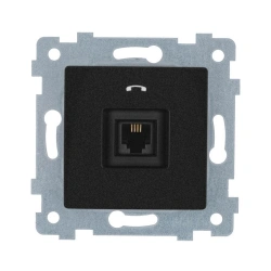 Low Voltage Phone Socket Mechanism for Hidden Installation "MARIYA" RT1-456 Anthracite