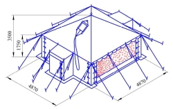 Unified Sanitary Technical Tent UST-56