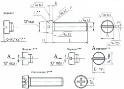 Cylindrical Head Screws OHT 1 31516-80