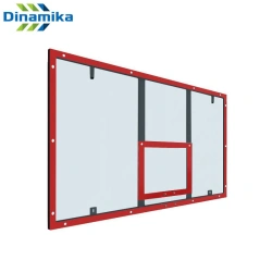 Transparent Basketball Backboard with Steel Frame