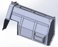 Rear Panel for Tractor Cabin - Model 210.11.16.01.010