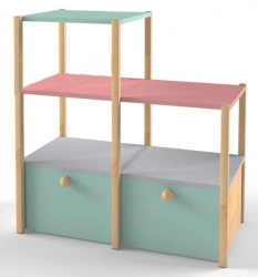 Modular Toy Shelf "Scandinavia" Module 2 with Drawers, Code 56001-003