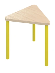 Children's Triangular Table 460mm / Yellow