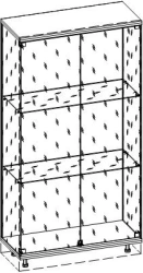 Glass Display Case for Schools - TDI School Series