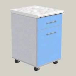 Mobile One-Door Cabinet with Drawer Model TPF-2