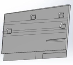 Left Masking Board S.31P-10.10.070 for Tram Carriage