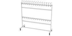Mobile Clothing Rack 2 Rows 1800x600x1750mm