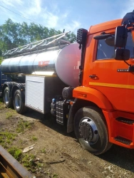Food Liquid Transport Tank (AЦ) Model 9666K on KAMAZ Chassis