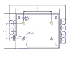 Distribution Box KР-220-5 for 220V, 5 Lines, IP44