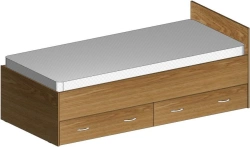 Wooden Bedroom, Dining, and Living Room Furniture - Bed by DSK-Furniture