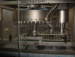 Automatic Bottling Line up to 8000 Bottles/Hour for PET and Glass Containers, Capacity up to 2L - ЮВЕСТ-8.0 БНТ; ЮВЕСТ