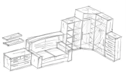 Children's Wooden Furniture Set for Playroom