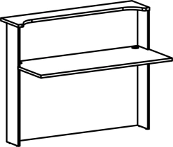 High Stand with Cutout for Cables 8516, "Waiting Zone Galant" Series