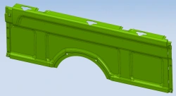 Left Rear Side Upholstery for A65R33 - Model A65R33-5402085-10