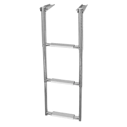 Telescopic Folding Boat Ladder with 3 Gray Steps, Art. 040102GT