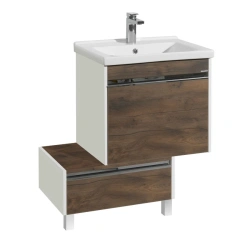 Stylish Capri 60 Sink Cabinet by Aquaton - Dark Taxonia