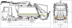 Rear-Loading Garbage Truck Model MK-3547-03