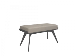 Two-Seater Bench with Durable Plywood Frame