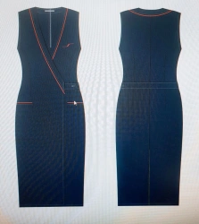 Women's Uniform Apron for Train Conductors OAO "RZD" TU 8558-032-00083262-2009