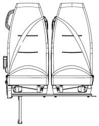 Left Two-Seater Passenger Seat COT.KHP.3-6840027