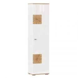 Single Door Wardrobe in Golden Oak/White - Fiji LD.659160.000