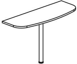 Briefing Extension with Metal Support 8837 Galant Series