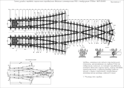 Symmetrical R50 Double Switch With Flexible Points for Tramways Model 8675.00.000