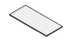 Straight Office Wooden Tabletop - Rio Base Furniture Set