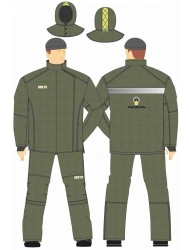 Protective Clothing Set for High-Temperature Safety against Sparks and Molten Metal Splashes