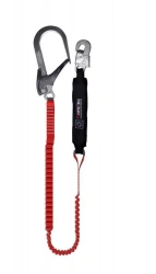 Elastic Safety Lanyard with Shock Absorber ABE002
