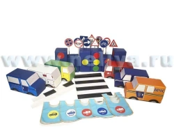 Road Traffic Rules Learning Set "Main Road" Model "Nellya