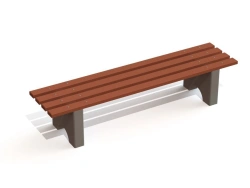 Concrete Bench with Wooden Slat - MF 1.15