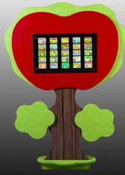 Interactive Developmental Wall Panel "Apple" from "Jelly Kingdom" Series